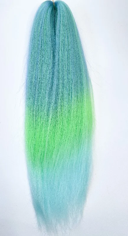 BLUE GREEN OMBRÉ Braiding hair extensions