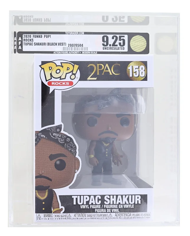 Funko POP Rocks Vinyl Figure | Tupac Shakur Graded AFA 9.25