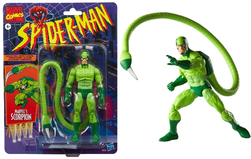 Marvel Legends Spider-Man Retro Marvel’s Scorpion Action Figure - Hasbro *IMPORT STOCK*