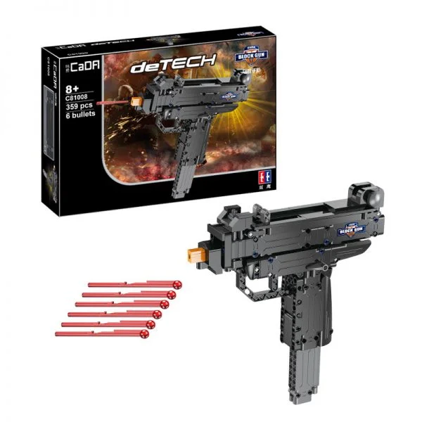 Micro Uzi  Block Gun (Building Blocks) - CADA