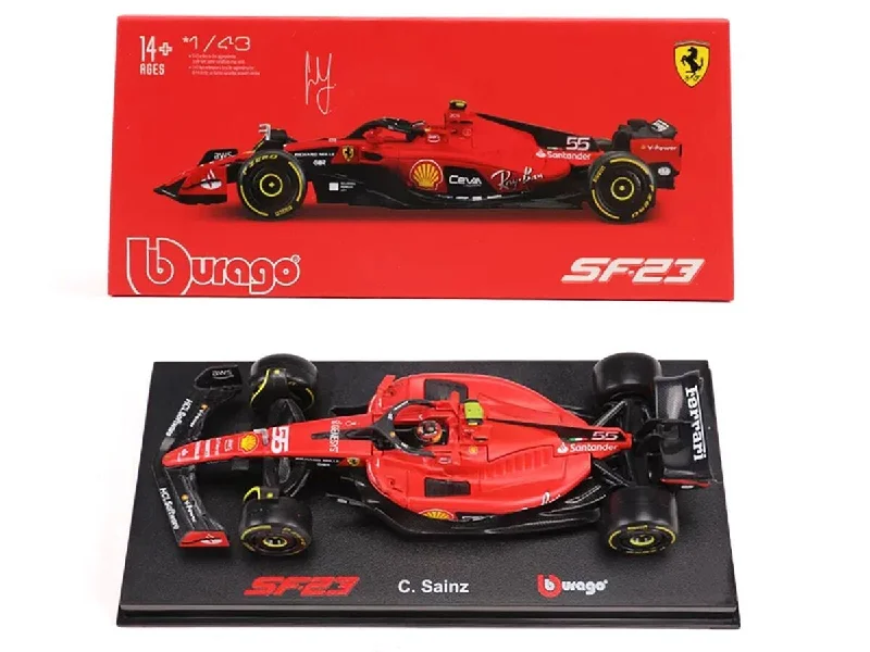 Burago F1 Collectable 1:43 2023 Ferrari SF-23 Sainz 18-36835S
