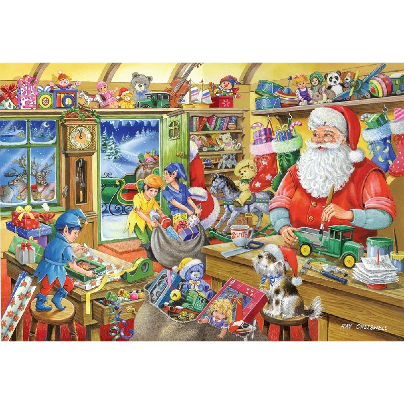 The House of Puzzles No.5 - Santa's Workshop, 1000 Piece Jigsaw Puzzle