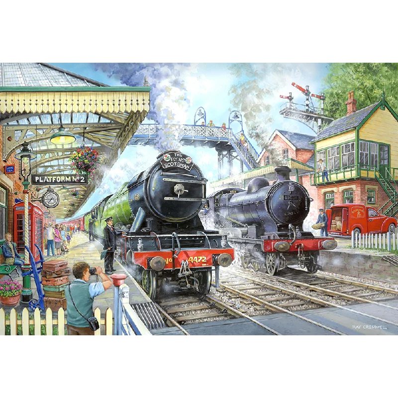The House of Puzzles Train Now Standing, 1000 Piece Jigsaw Puzzle